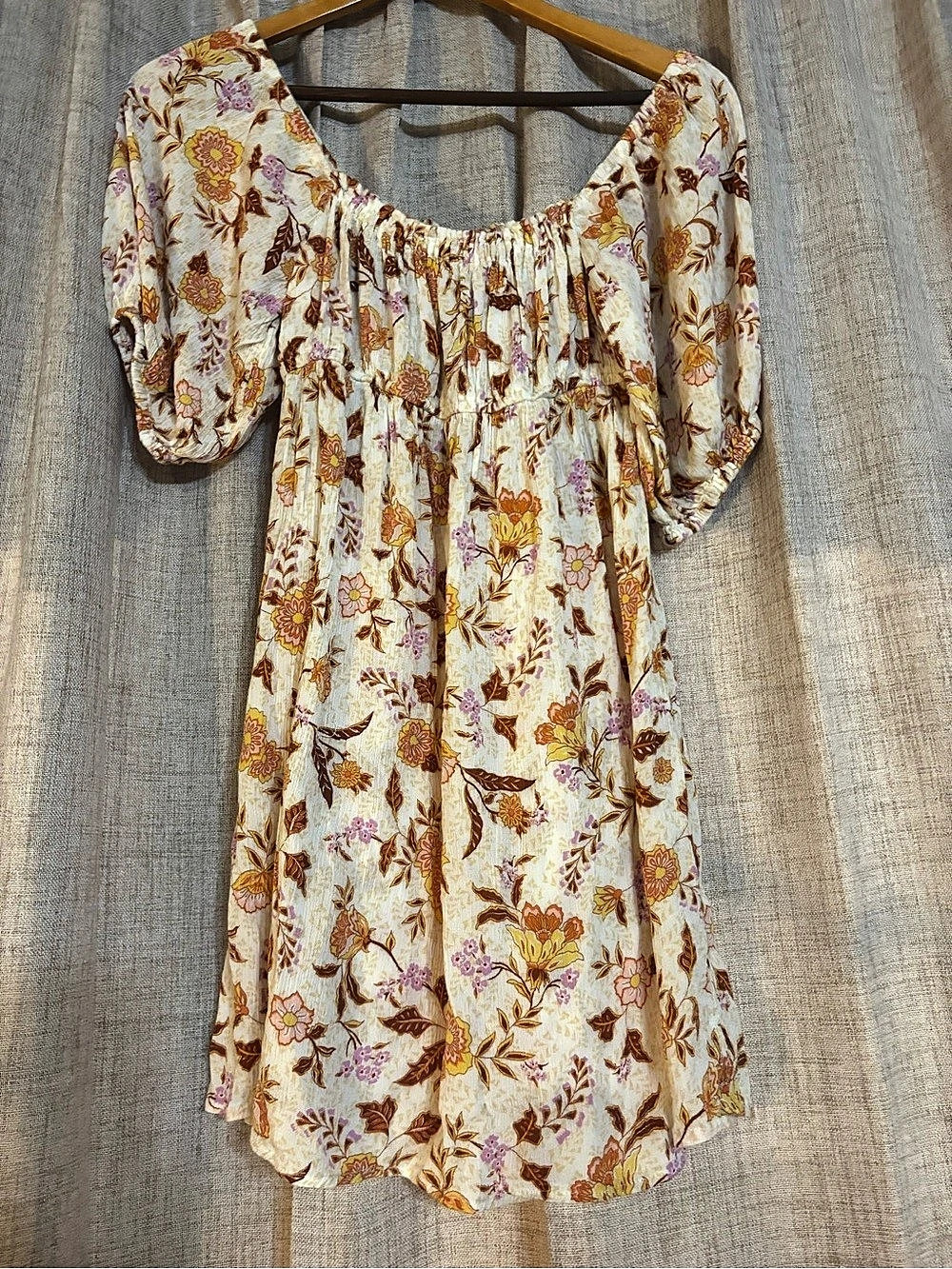 Billabong Lightweight Mini Dress/Swimsuit Cover-up Floral Size Small